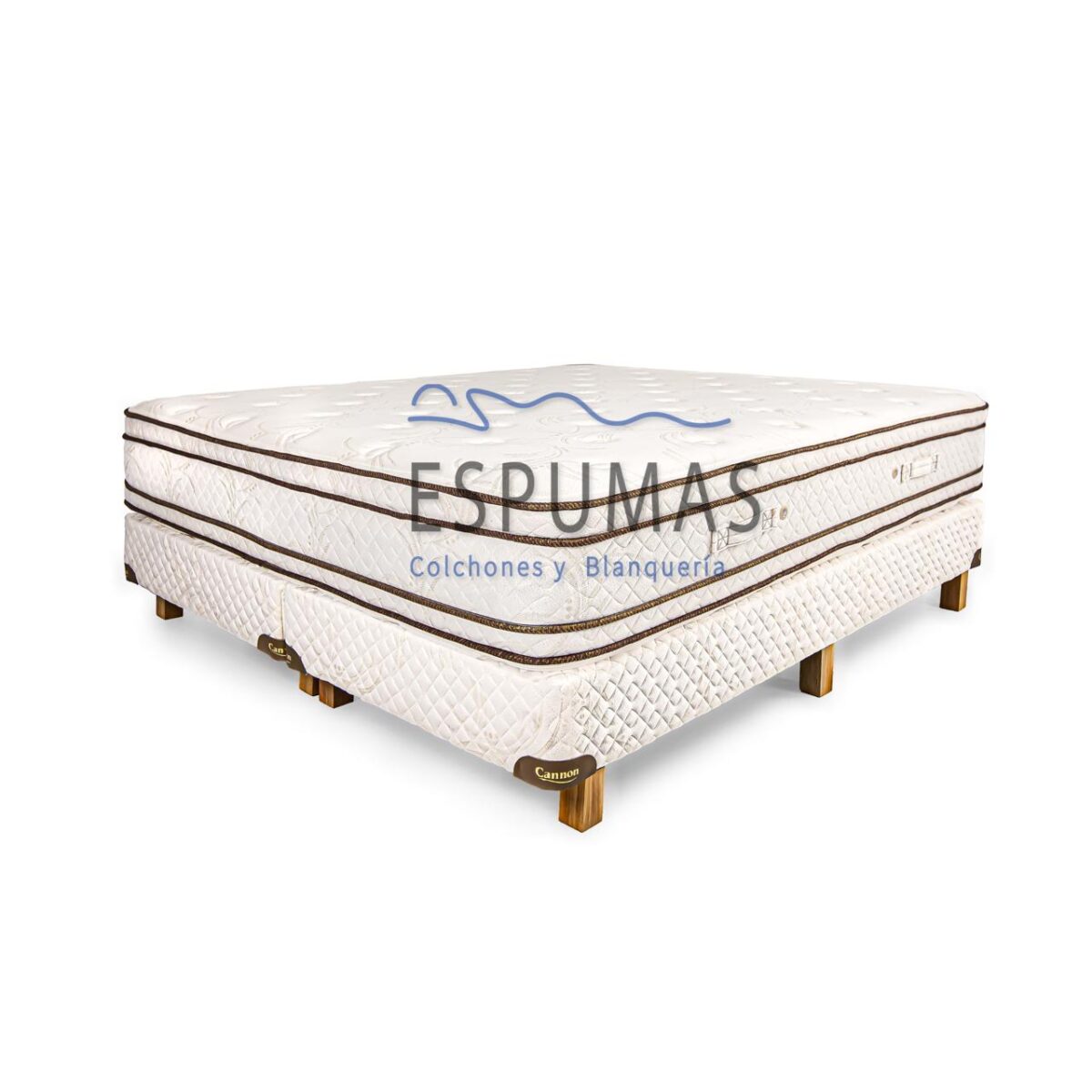 Conjunto Sommiers Cannon Sublime con Euro Pillow 2 Plazas - Imagen 3