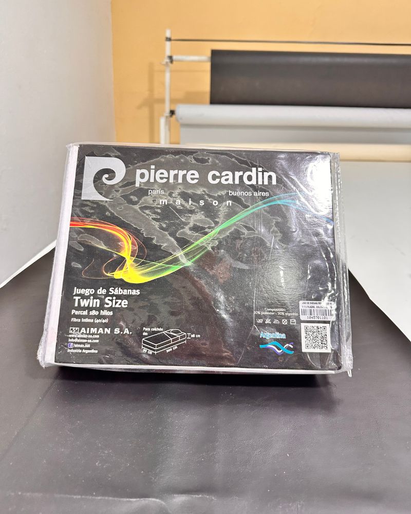 espumas.cajapierrecardintwin Juego de sabanas Pierre cardin twin - Imagen 1